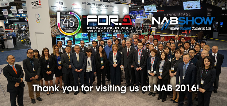 Thank you for visiting us at NAB 2016!