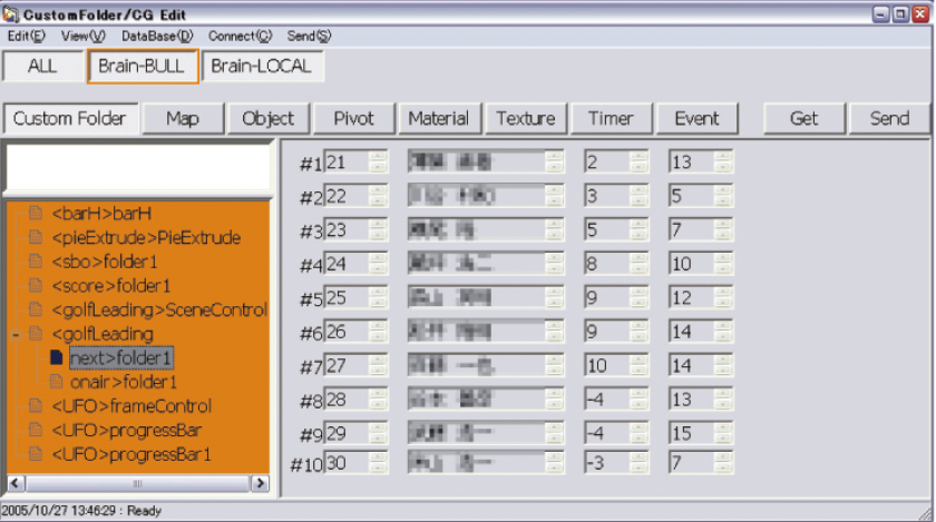 Brainstorm Controller CG Edit GUI