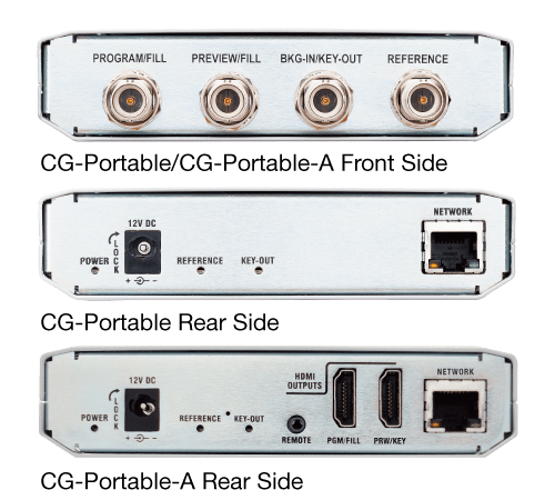 CG-Portable Simple titler front/reear