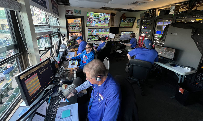 FOR-A HVS-490 video switcher in the South Bend Cubs