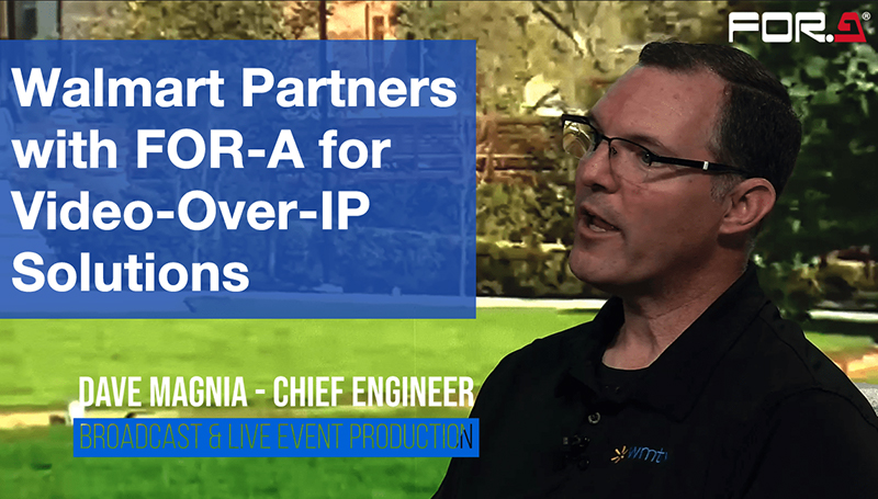 New ST 2110 Walmart TV Studio Selects FA-1616, FA-1010 and Alfalite LED Display