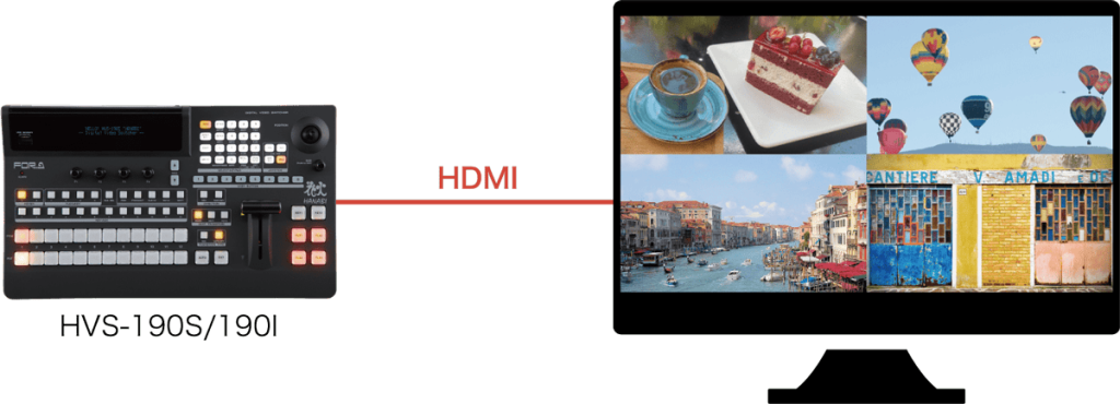 HVS-190 HDMI output image
