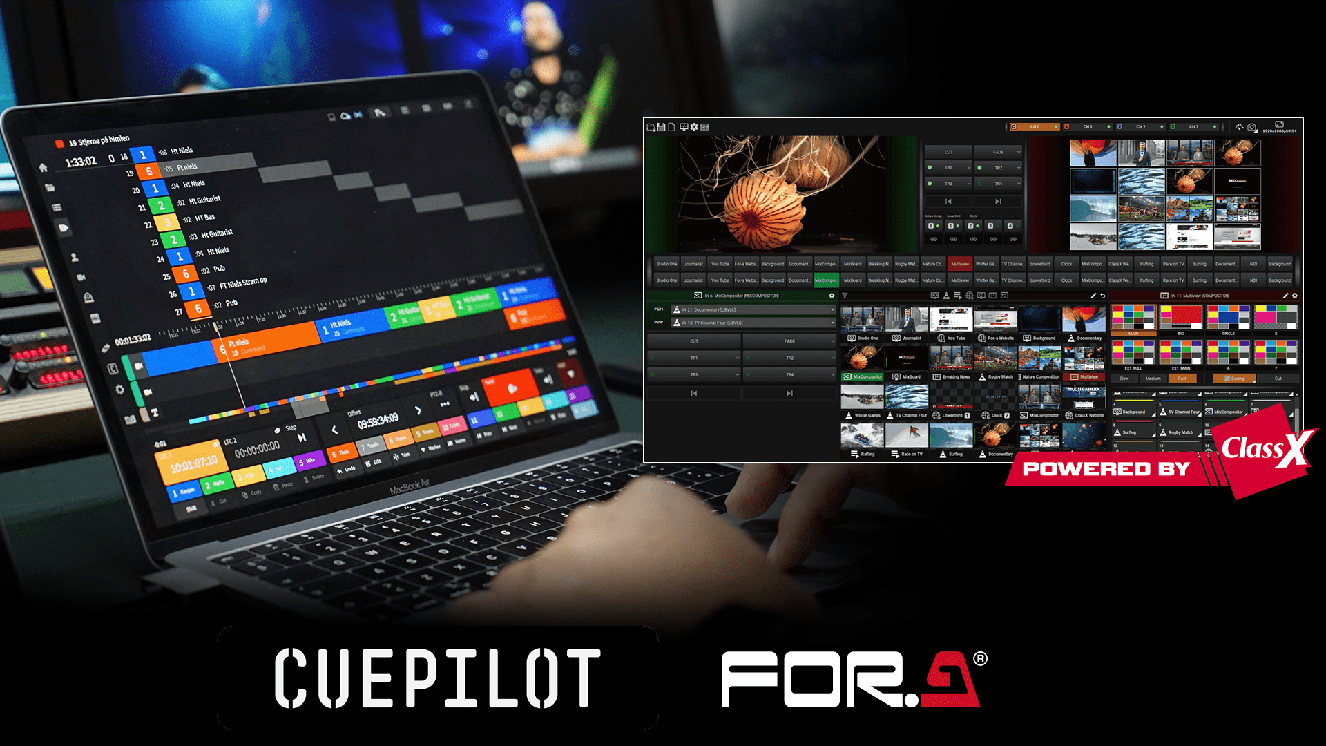 FOR-A integrates with CuePilot for dynamic automated production